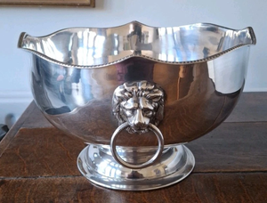 Modern Large Silver Plated Stainless Steel Eco-Friendly Customizable for Bowl with Custom Logo for Events Barware - Product Image 2