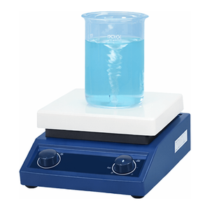 Agitateur magnétique de laboratoire avec plaque chauffante, revêtement céramique, contrôle analogique ou numérique pour le chauffage - Product Image 2