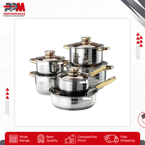 Fournisseur en gros Ensemble de casseroles en verre multifonctionnelles modernes de 12 pièces Poêle à frire Batterie de cuisine Poignées en acier inoxydable Résistant au four - Product Image 3