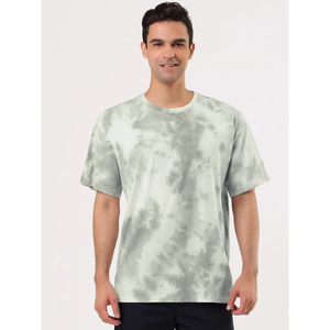 Camiseta Tie Dye Personalizada con Logotipo para Hombre, 100% Algodón, Talla Grande, Gruesa, Transpirable, Estilo Urbano y de Calle - Product Image 5