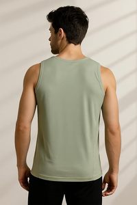 Gym Vest 100% Cotton Casual for Maximum Comfort Flexible Motion Breathable Performance During Strength Training <b>Running</b> Sports - Product Image 2