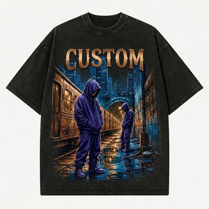 Camiseta personalizada 100% algodón con estampado gráfico, estilo vintage, manga corta, camiseta de calidad premium para uso cómodo unisex. - Product Image 1