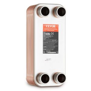 Intercambiador de Calor de Placas Soldadas, 30 Placas, Cobre/Acero Inoxidable 316L, Intercambiador de Calor de Agua, 30 Placas, Intercambiador de Calor Soldado - Product Image 1