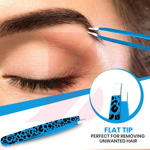 Servicio OEM ODM, Pinzas de Acero Inoxidable de 3 Piezas, Nuevas, de Primera Calidad, Inclinadas, Planas y Curvas para Cejas - Product Image 5