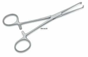 Pinzas Intestinales Allis 1x2 Dientes 20cm Acero Inoxidable Instrumento Quirúrgico Herramienta Hemostática Calidad OEM - Product Image 1