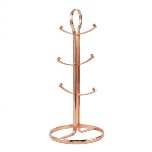 Soporte de metal de alta calidad para tazas, acabado negro, con 6 ganchos, organizador de cocina que ahorra espacio para tazas - Product Image 3