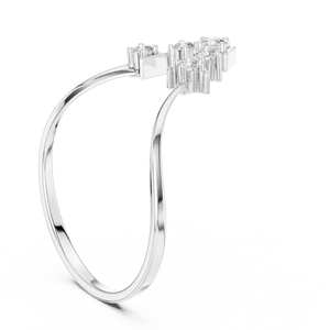 Wholesale 925 Sterling Silver Jewelry <b>Dainty</b> Jewelry Women Engagement <b>Ring</b> Band Natural White ROUND <b>Ring</b> - Product Image 3