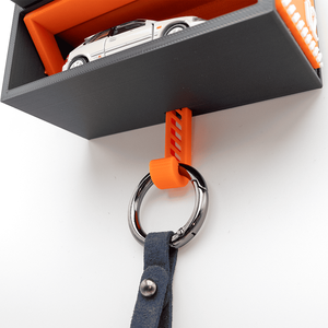 Bóng Mini Nhà Để Xe Key Chủ Kim Loại Xe Chìa Khóa Chủ Tường Móc Giá 1/64 Mô Hình Xe Hiển Thị Lưu Trữ Kệ - Product Image 3