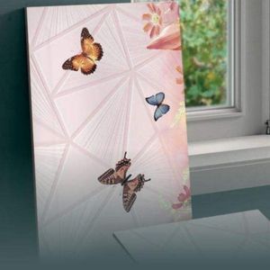 Azulejo cerámico blanco brillante de 300x600 para paredes, estética moderna minimalista, ideal para interiores de oficinas, espacios comerciales, formato grande - Product Image 2