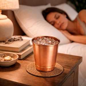 100% Pure <b>Copper</b> Glass Tumbler | Handmade <b>Copper</b> Drinking <b>Cup</b> | Ayurvedic Water Vessel | Health Benefits <b>Copper</b> <b>Cup</b> | Rustic Kit - Product Image 6