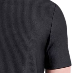 T-shirt côtelé texturé pour homme, manches courtes, col rond, respirant, décontracté, pour tous les jours, gym, fitness, extérieur, voyage - Product Image 5