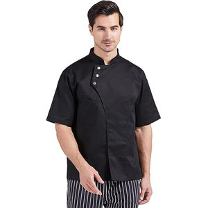 Broderie personnalisée du logo, broderie personnalisée, uniforme de chef professionnel, cuisine, restaurant, hôtel, café, bar, personnel, polyester respirant - Product Image 1