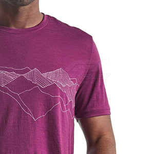 T-shirt pour homme de qualité supérieure, coupe classique, uni, décontracté, 100% coton, respirant, léger, couleur contrastée personnalisée, vente en gros - Product Image 3
