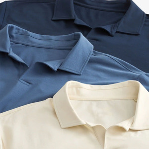 Men's <b>Navy</b> Blue Short Sleeve Pique <b>Polo</b> <b>Shirt</b> Embroidered Logo Front Casual Wear Regular Fit Cotton Knitted - Product Image 2