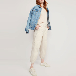 Pantalones Cargo Holgados para Mujer, Cintura Alta, Multibolsillos, Estilo Casual, Servicio OEM, Corte Regular para Invierno, Precio Económico, Transpirables - Product Image 3