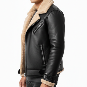 Chaquetas de Cuero para Hombre, Elegantes y de Alta Calidad, Diseño Personalizado, Transpirables para Invierno, Precio al por Mayor - Product Image 4