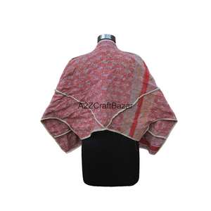 Chaqueta Vintage India Acolchada 100% Algodón con Detalle de Botones, Cuello Alto, Reversible, Transpirable y Ecológica para Otoño/Invierno - Product Image 5