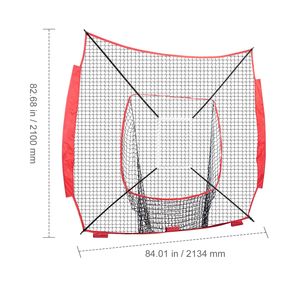 Rete Portatile 7x7 piedi per Allenamento di Baseball e Softball: Attrezzatura per Battuta, Ricezione, Lancio e Protezione Posteriore - Product Image 6