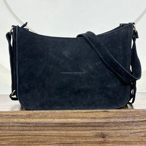 Bolso de estilo bohemio de cuero de ante genuino personalizado con flecos, bolso cruzado de piel de vaca para mujer, bolso Hippie occidental - Product Image 6