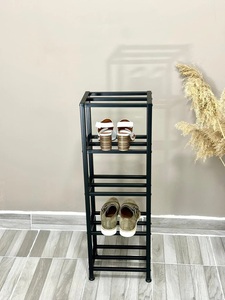 Spacious Three Tier Shoe Rack Organizer Wide Storage Design Heavy Duty <b>Frame</b> Multi Pair Capacity Stylish Entryway Stand - Product Image 3