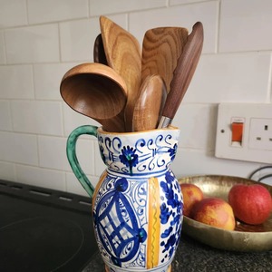 Cuchara de Servir de Madera, Utensilio de Cocina, Herramientas de Cocina de Madera Hechas a Mano, Juego de Cucharas Rústicas, Accesorios de Cocina Ecológicos de Madera - Product Image 2