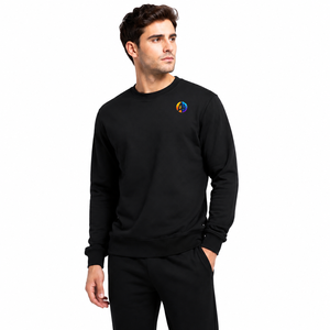 Sweat-shirt décontracté pour homme avec coutures durables et finition côtelée offrant confort, chaleur et un look épuré pour les tenues quotidiennes - Product Image 1