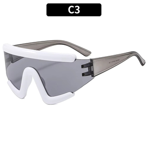 2025 Hot Selling Trendy Accessories Wholesale Custom Personalized 2000s Y2K Shades <b>Rimless</b> UV400 Sport <b>Sunglasses</b> Women Men - Product Image 4