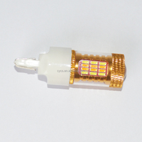 Ampoules de recul LED 7443 4014 54SMD, ampoule de projecteur de recul, lumière blanche et jaune bicolore, lumière LED de voiture, rénovation/amélioration de la lumière