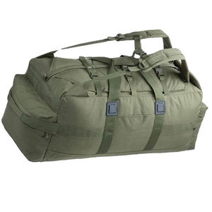 High Quality Olive Green Canvas <b>Duffel</b> <b>Bag</b> 56-75L Large Capacity Adjustable Strap Unisex Casual Travel Gym <b>Bag</b> Zipper Closure - Product Image 3