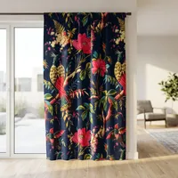 Haute qualité velours rideau tissu luxe Style velours rideaux pour rideau chambre décor fenêtre décor oiseau imprimer pour fenêtre