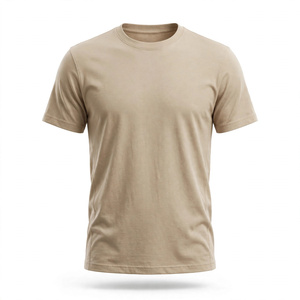 Camiseta de Hombre 100% Algodón, Manga Corta, Cuello Redondo, Tejido de Punto, Corte Regular, Color Sólido, Ecológica, Anti-Pilling, Transpirable, BD - Product Image 1
