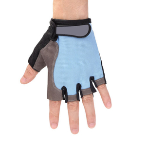 Half Finger Breathable Fitness Training Gloves Wrist Support Non-Slip Drawstring Closure for Motocross Cycling Outdoor Sports - Product Image 2