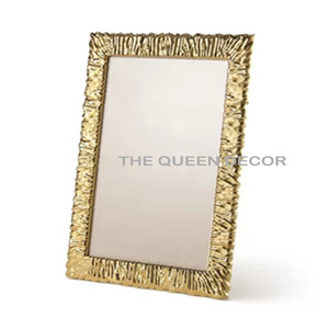 Rose <b>Gold</b> Finished Aluminum Metal Rectangle Photo <b>Frame</b> With Glass Customizable Size Home Decor & Desktop Tableware Use - Product Image 4