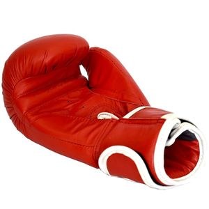 Guantes de Boxeo de Cuero Rojo con Logotipo Personalizado, Guantes Profesionales de Entrenamiento y Sparring de 8oz a 16oz para Boxeo, Muay Thai, MMA, Venta al Por Mayor - Product Image 5