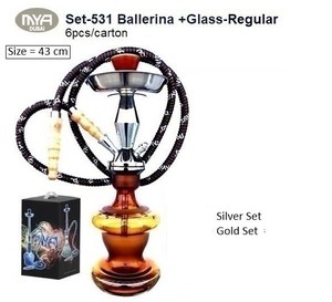 Set-531 Original al por Mayor, Juego de Shisha de Acero Inoxidable Esmerilado de Lujo, Moderno y de Alta Calidad - Product Image 3