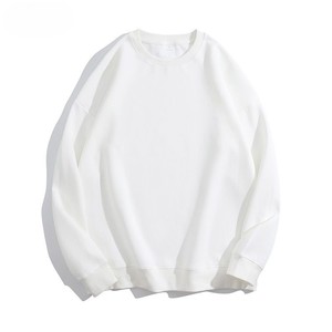 Sweat-shirt col rond surdimensionné en coton 300 GSM, personnalisable, unisexe, vierge, vente en gros 2026 - Product Image 3