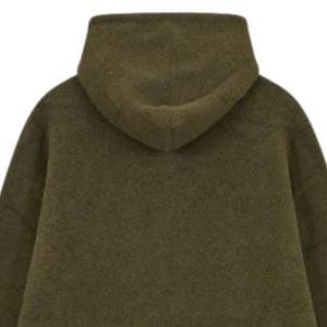 Sweat à capuche zippé en tricot kaki avec logo couronne, doux et confortable, idéal pour un usage décontracté, parfait pour les hommes et les femmes - Product Image 4