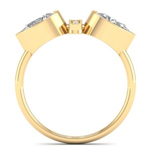 Bagues de fiançailles REYES GRA certifiées VVS en moissanite, double pierre en forme de poire, en argent sterling 925, bijoux de mariage pour cadeau - Product Image 4