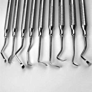 Juego de Instrumentos Quirúrgicos Dentales de Acero Inoxidable, Cureta Periodontal, Exploradores, Pinzas, Extractor, Herramientas Dentales - Product Image 2