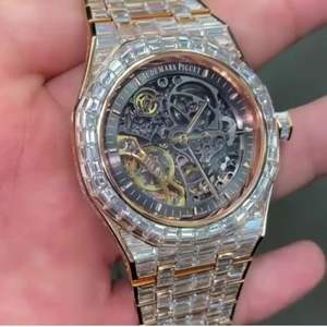 Reloj de Diamantes Cultivados en Laboratorio de Alta Calidad, Totalmente Personalizado, para Hombre, Estilo Hip Hop, Regalo de Joyería de Diamantes - Product Image 2