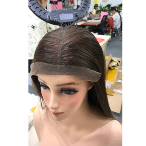 Perruque Lace Front Wig Remy lisse cheveux humains avec perruques Lace Wig brun clair avec des cheveux Remy de haute qualité - Product Image 5