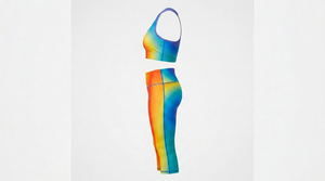 Ensembles de yoga pour femmes très tendance, respirants, légers, personnalisables, 2 pièces, couleur unie, grandes tailles, vêtements de sport pour la salle de sport et l'entraînement - Product Image 3