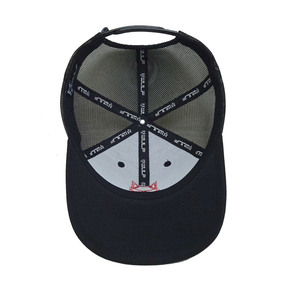 Gorra Trucker Estructurada de 6 Paneles con Bordado Rojo Premium en la Parte Delantera, Malla Trasera, Correa Ajustable y Visera Curva, Estilo Casual de Béisbol - Product Image 5