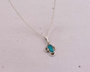 Pendentif en turquoise naturelle, bijoux en argent sterling 925, pendentif en pierre précieuse fait main, style vintage, collier ovale en turquoise bleue - Product Image 2