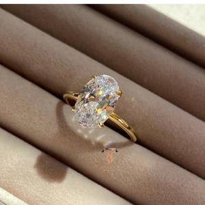 Most Selling Hip Hop Moissanite Diamond Ring Sparkling Jewelry For Men And Women Party Wear Available for Sale - Product Image 1