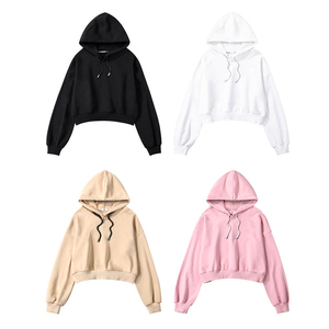Wholesale Woman Clothing Yoga <b>Workout</b> Gym High Quality Winter Athletic Sports Cotton Top Crop <b>Hoodie</b> Women - Product Image 1