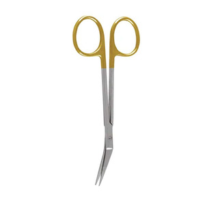 Ciseaux chirurgicaux professionnels Dean 17 cm en acier inoxydable à bord incurvé en carbure de tungstène pour la coupe de bandages et de gommes - Product Image 3