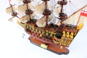 Maqueta de Barco de Madera Hecha a Mano, Sovereign of the Seas 1637 - Réplica Clásica del Buque de Guerra de la Marina Real Británica para Oficina en Casa de Lujo - Product Image 4