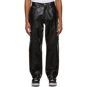 กางเกงหนังผู้ชายทรงสลิมฟิต คุณภาพสูง หนังแท้ กางเกงหนังแกะ ราคาดีที่สุด - Product Image 1