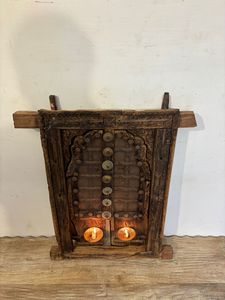 Decoración de Pared para el Hogar Hecha a Mano, Estilo Art Deco, Tallada en Madera y Latón, Multifuncional, Duradera, para Sala de Estar, Dormitorio, Comedor - Product Image 4
